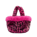 Retro Leopard Pattern Plush Handbag 6W10BBG1946