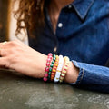 Vintage Irregular Natural Stone Beaded Bracelet Set 6W6JBR509