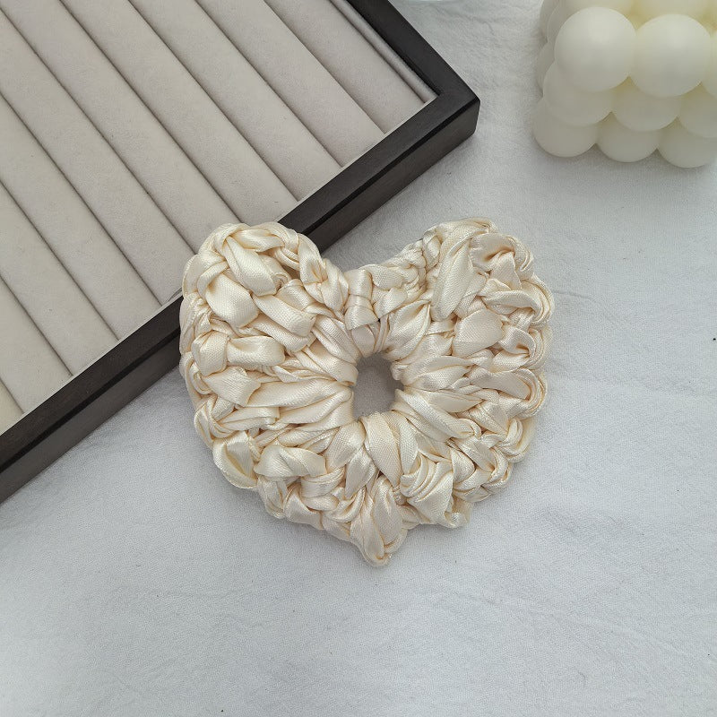 Minimalist Solid Color Stain Floral Scrunchies 6W6HSR506