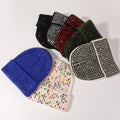 Sparkly Rhinestone Solid Color Knit Beanie Hat 6W6HAT655