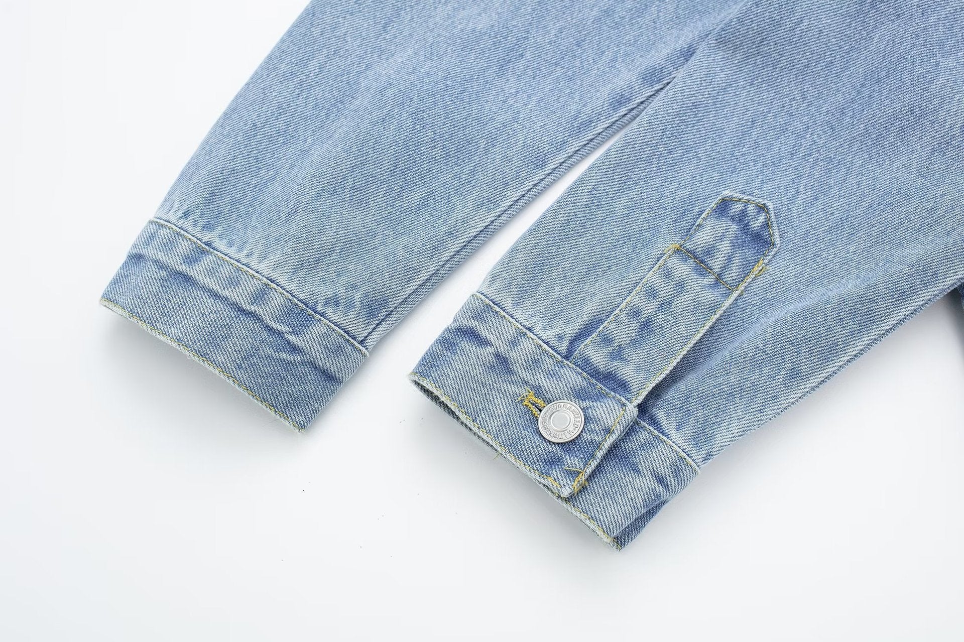 Trendy Denim Polo Shirt - DippedShop Wholesale - #6995