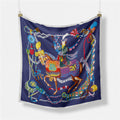 Abstract Silk Square Scarf - DippedShop Wholesale - #1139