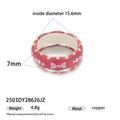 Cute Polka Dots Bowknot Enamel Ring 6W6JRG251