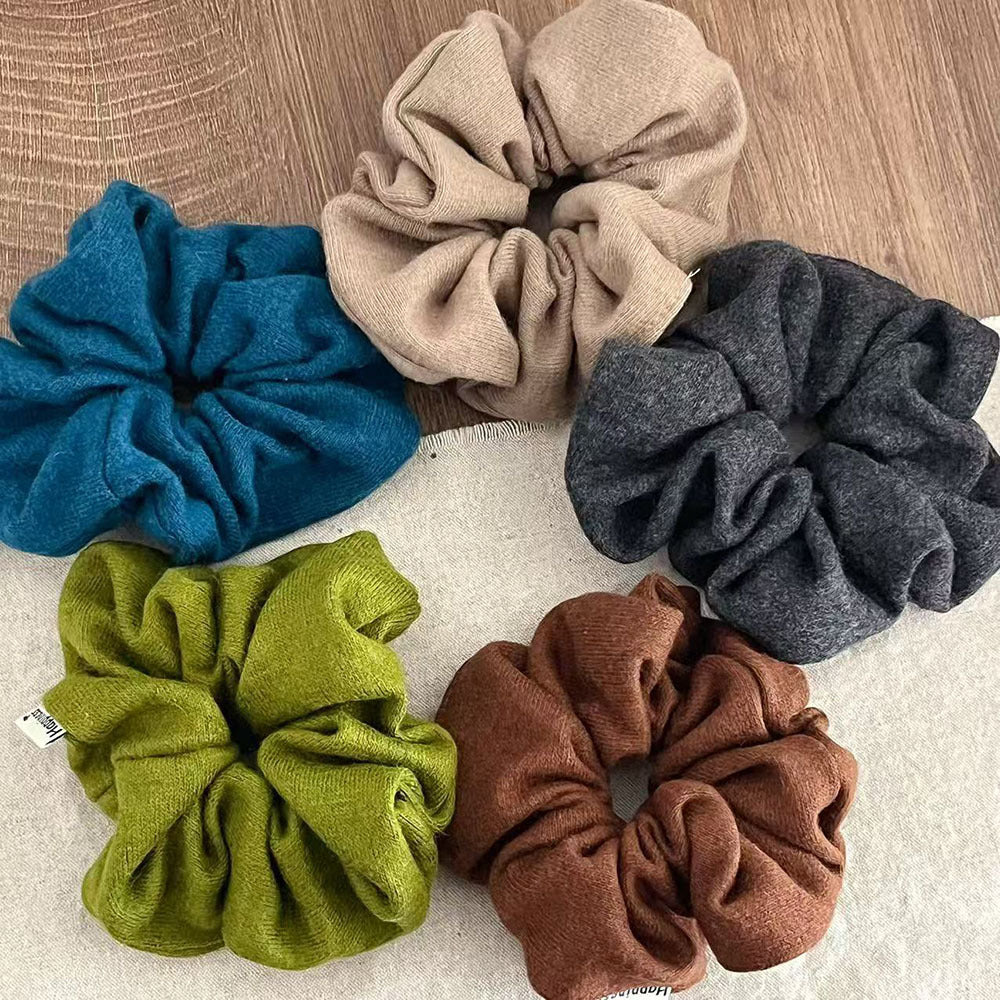 Retro Solid Color Stretchy Hair Scrunchies MK2BW6W6HSR52