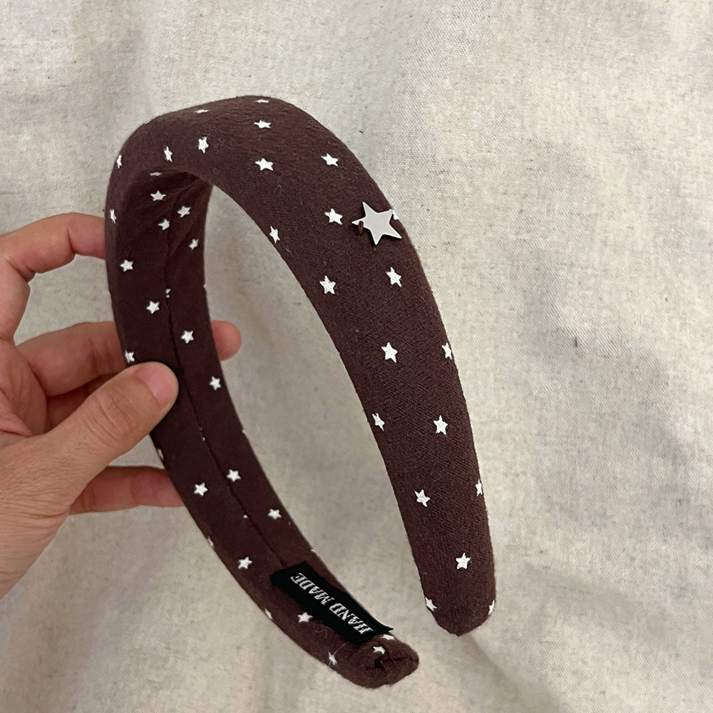 Stylish Color Block Star Print Sponge Headband MK2SPM6W6HBD12