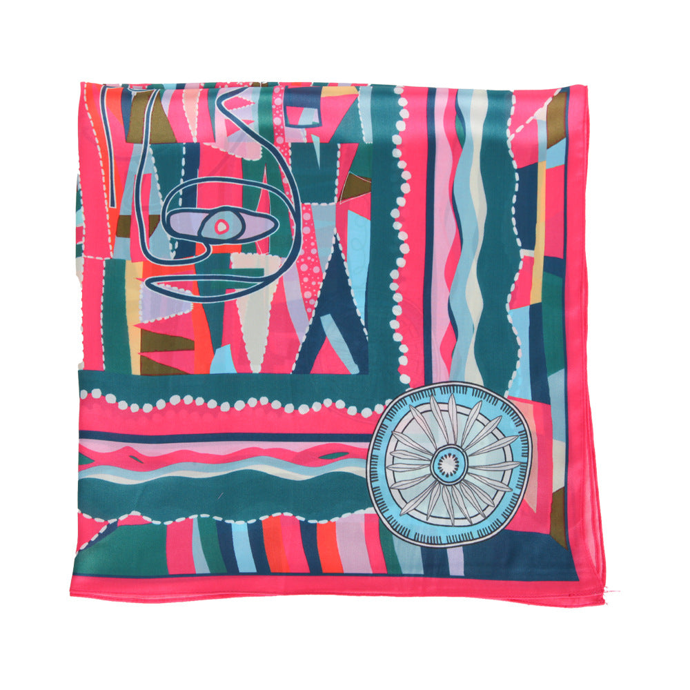 Vintage Cashew Print Square Silk Scarf 6W6NSI179