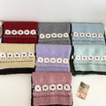 Sheep Jacquard Knit Scarf - DippedShop Wholesale - #2979
