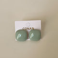 Enamel Square Stud Earrings - DippedShop Wholesale - #2707