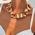 Floral Petal Choker Necklace - DippedShop Wholesale - #6563