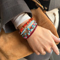 Vintage Irregular Natural Stone Beaded Bracelet Set 6W6JBR509