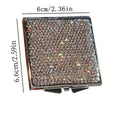 Cute Cat Shape Rhinestone Portable Foldable Mirror 6C5MR106