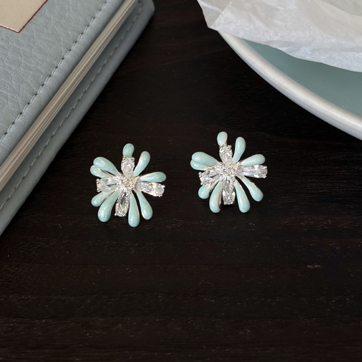 Floral Stud Earrings - DippedShop Wholesale - #1603
