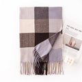 Vintage Plaid Pattern Cashmere Feel Scaarf 6W6NSW280