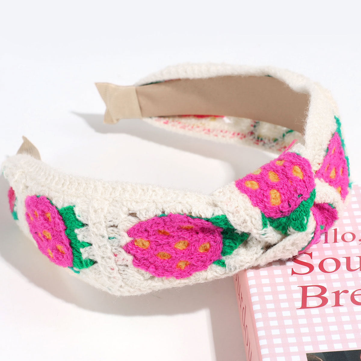 Floral Handmade Crochet Wide Headwrap Elastic Headband MK2PIM6W6HBD80