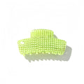 Minimalist Solid Color Plaid Acetate Hair Claw 8AS6HCP323T