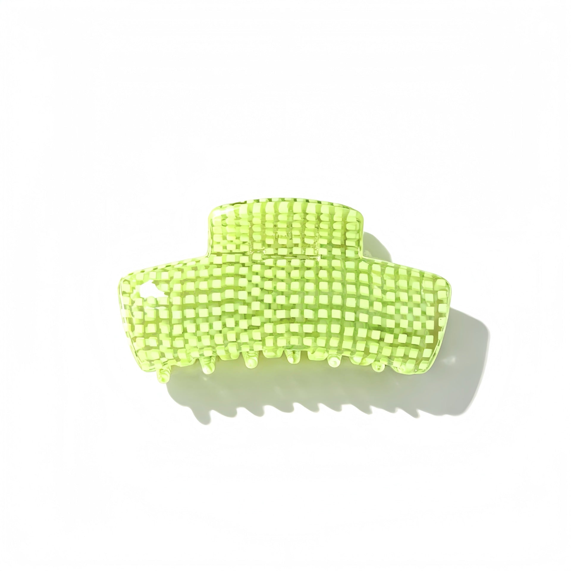 Minimalist Solid Color Plaid Acetate Hair Claw 8AS6HCP323T