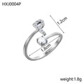 Simple Gold Plated Rhinestone - DippedShop Wholesale - #3859