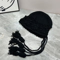Floral Ear Flaps Knit Beanie - DippedShop Wholesale - #8147