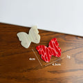 Cute Rhinestone Butterfly No Crease Hair Clip 8AS6HCP332T