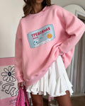 Vintage Cute Loose Hoodie - DippedShop Wholesale - #5779