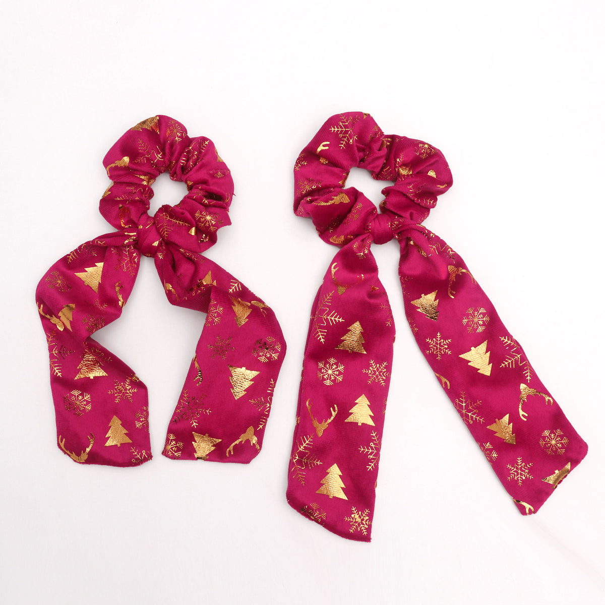 Christmas Hair Scarf Scrunchies - DippedShop Wholesale - #7251