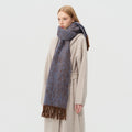 Stylish Color Block Tassel Wool Thick Scarf 6W6NSW249