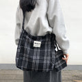 Fashion Striped Leoaprd Print Canvas Shoulder Bag 6W10BBG2485
