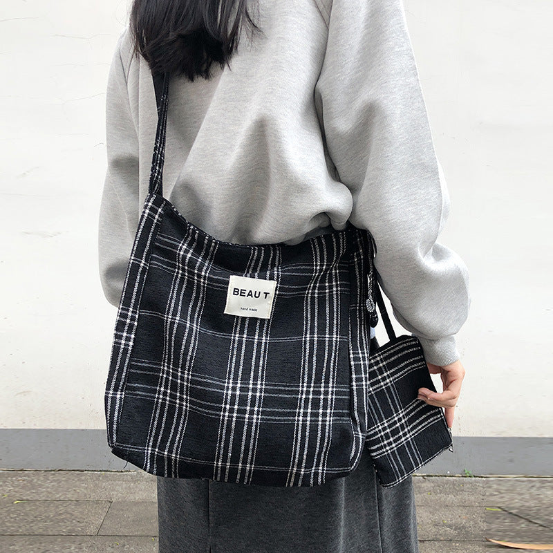 Fashion Striped Leoaprd Print Canvas Shoulder Bag 6W10BBG2485
