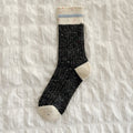 Minimalist Striped Wool Blend Thicken Crew Socks 6W8FSO537