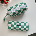 Aesthetic Checkered Large Capacity Stationery Pouch 6S10BOB1050