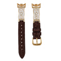 Stylish Heart Star Rhinestones PU Watch Band 6JWA117