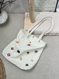 Cute Funny Animal Embroidery Lightweight Shoulder Bag 6W10BBG2501