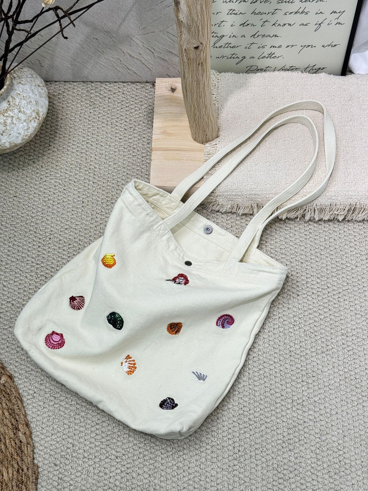 Cute Funny Animal Embroidery Lightweight Shoulder Bag 6W10BBG2501