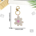 Sweet Handmade Beaded Floral Pendant Keychain 6W10BBC814