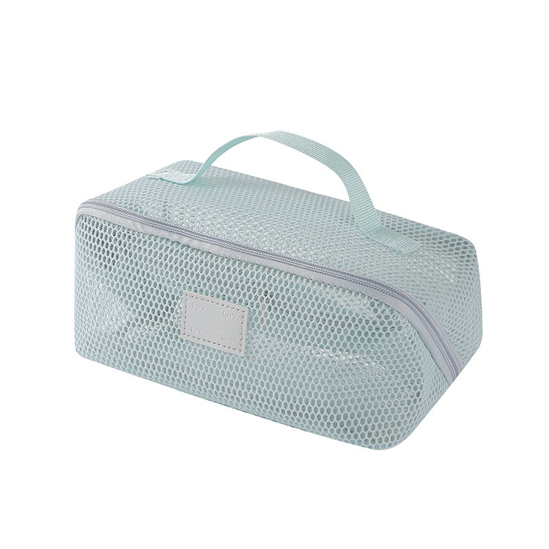 Simple Solid Color Mesh Hollow Makeup Bag MK2BW6S10BOB105