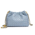 Fashion Woven Plaid Cloud Shoulder Bag 6W10BBG2419