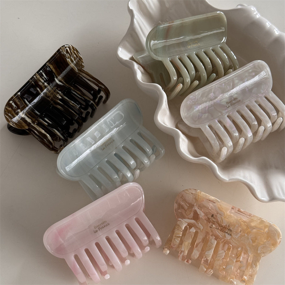 French Tortoise Shell Acetate Hair Claw Clips I6W6HCP1297
