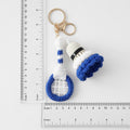Cute Handmade Crochet Badminton Racket Keychain MK2ZCAS6W10BBC69