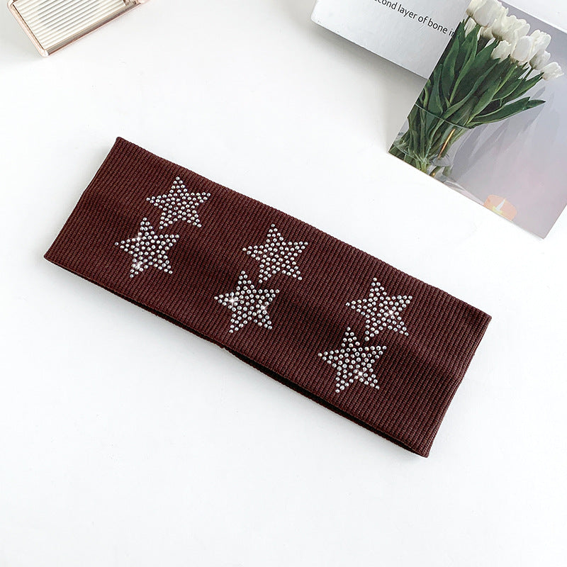Rhinestone Star Knit Headband - DippedShop Wholesale - #2579