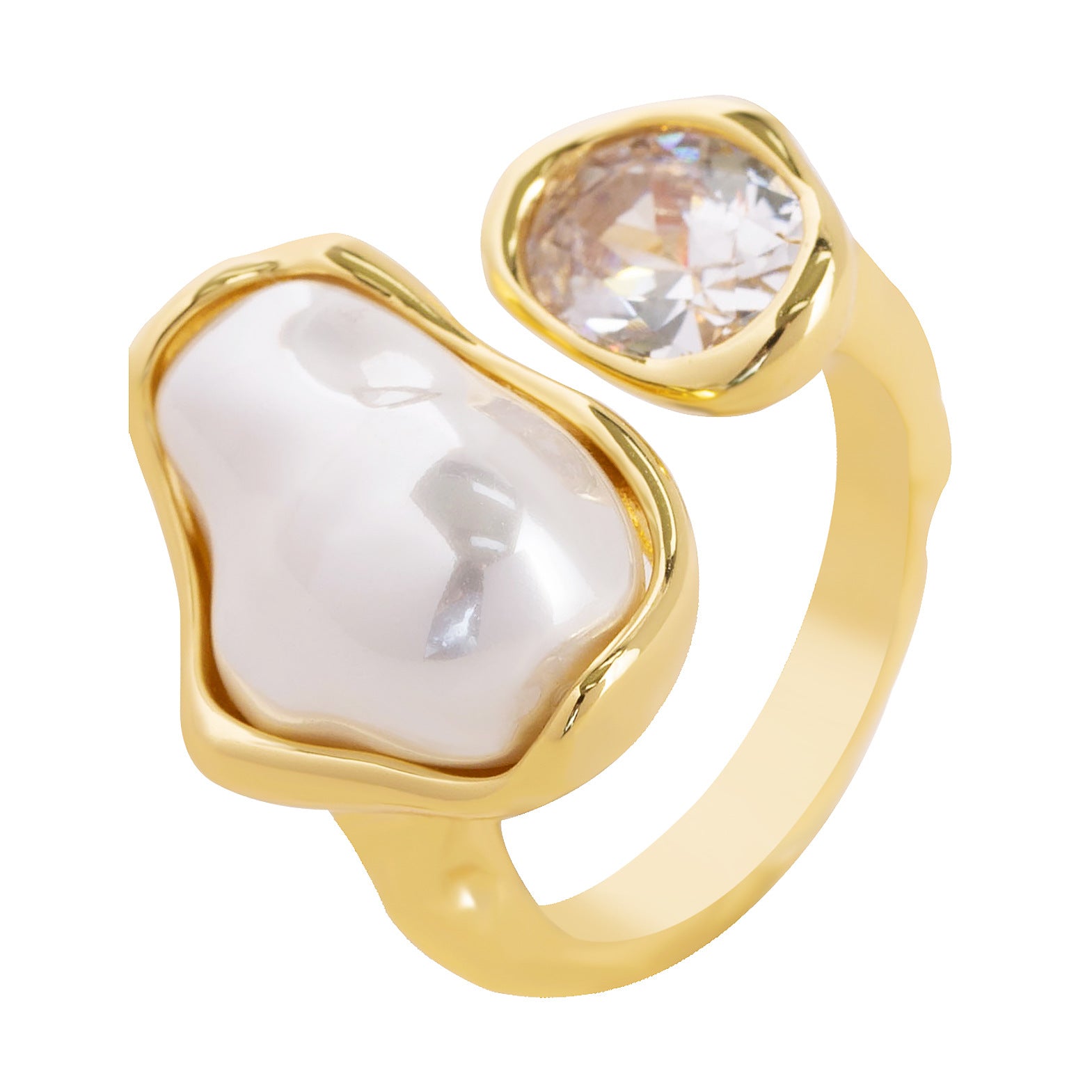 Danity Gold Irregualr Pearl Op - DippedShop Wholesale - #4707