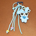 Solid Color Plush Rabbit Pendant Bag Charm 6W10BBC374