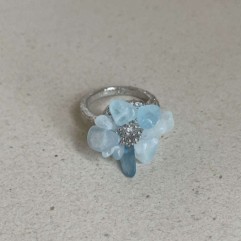 Irregular Crystal Beaded Ring - DippedShop Wholesale - #1859