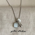 Elegant Natural Stone Pendant Choker Necklace 6W6JNC427