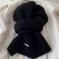 Minimalist Solid Color Knit Wool Scarf 6W6NSW303