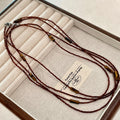 Multi-Layer Beaded Chain Necklace - DippedShop Wholesale - #9251