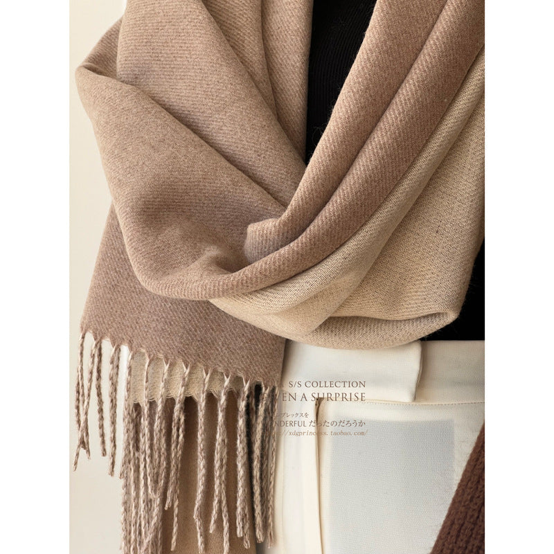 Reversible Fringe Scarf - DippedShop Wholesale - #0019