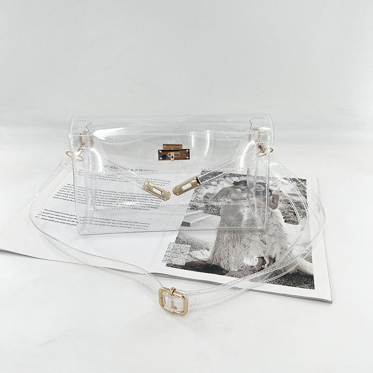 Trendy Clear Jelly Stdium Approved Tote Bag 6W10BBG2120