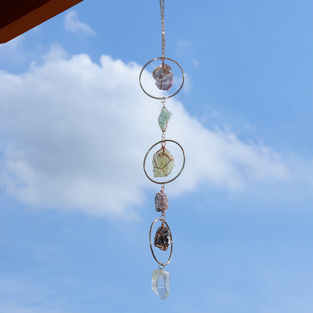Natural Crystal Wind Chime - DippedShop Wholesale - #6147