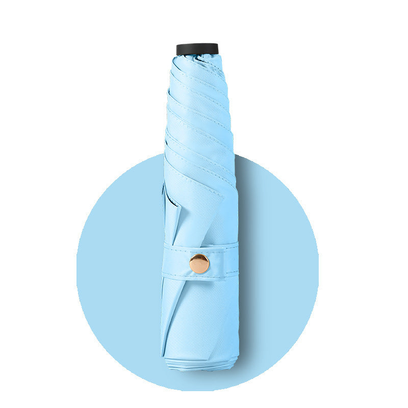 Minimalist Solid Color Portable Comapct Folding Umbrella MK2MBFN6Z11UL09