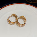 Fresh Flower Enamel Gold Plated Stud Earrings 6W6JER733